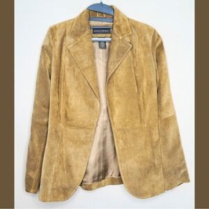 Banana Republic Camel Blazer Suede Jacket